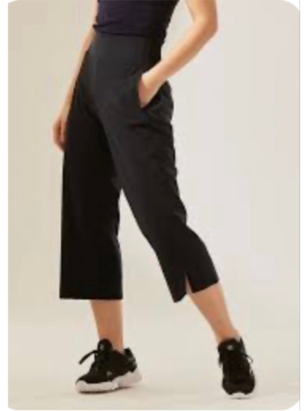 Women's Athleta Cosmic Crop Pants M Tall Navy